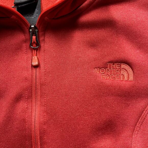The North Face Agave Full Zip Jacket Small Red Fleece Lined Pockets S hiking - Picture 6 of 7